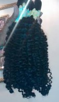 Cabelo Cacheado (Castanho) 40cm 100gr